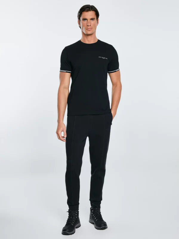 3d0b55ce392ed7d8eb86bdd12da2d68a60fb9f6f Koszulka męska bawełniana z logo BIG STAR czarna Wlader 906