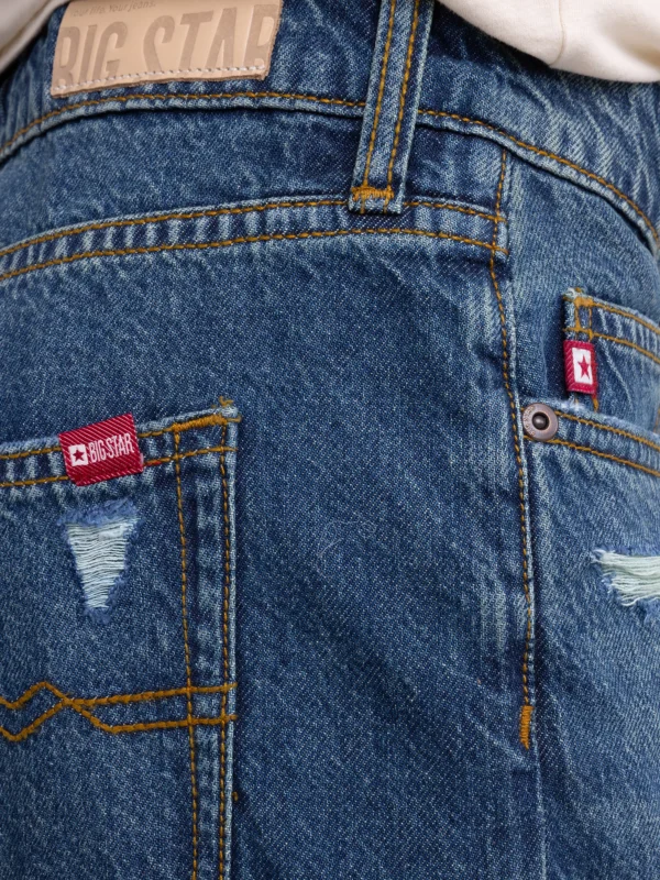 3e595e88e7d9ab6204f96e89931df2fae0d5b0a1 Jeansy chłopięce loose z przetarciami granatowe Isaam 459