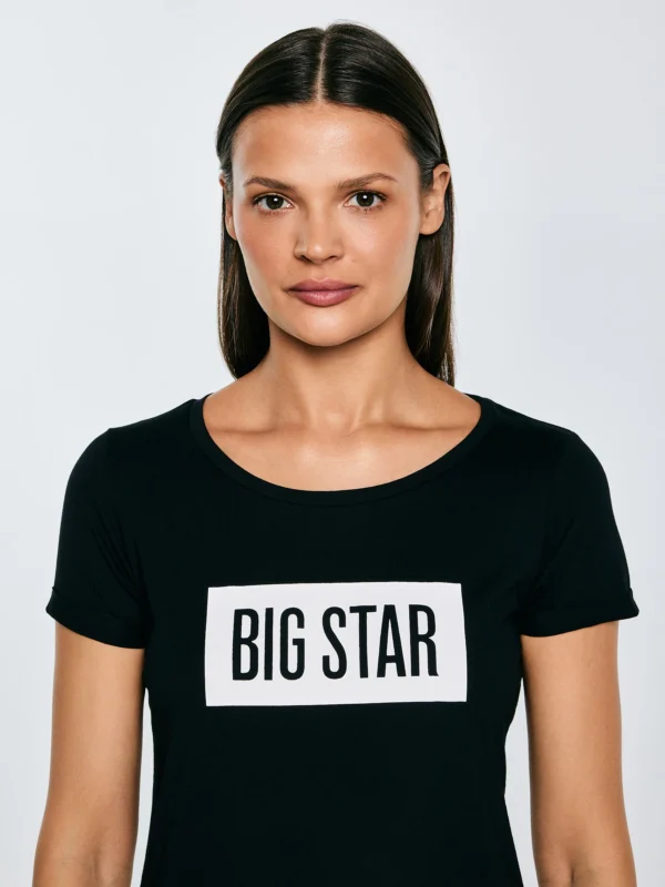 Koszulka damska z nadrukiem czarna Oneidasa 906