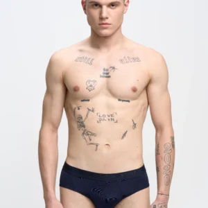 Slipy męskie z mikrofibry stay dry granatowe Gimili 403