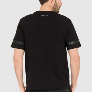LA MARTINA Czarny męski t-shirt Regular Fit