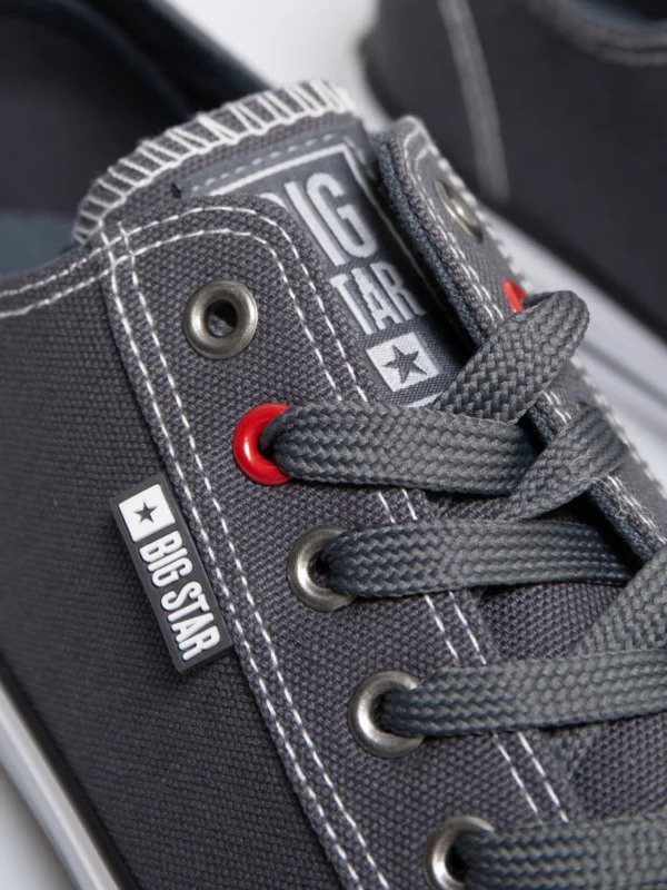 Trampki męskie niskie ciemnoszare RR174307 903