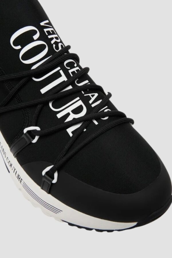 VERSACE JEANS COUTURE Czarne męskie sneakersy Fondo Dynamic Dis. Sa6