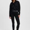 KARL LAGERFELD Czarne damskie legginsy