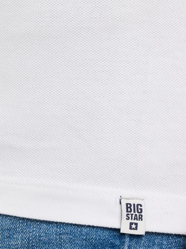 Koszulka męska polo biała Markolinos 101