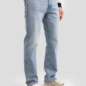 42f9b26d36993abc53c28ea862b57447da4e660e Jeansy męskie z prostą nogawką jasnoniebieskie Colt 123