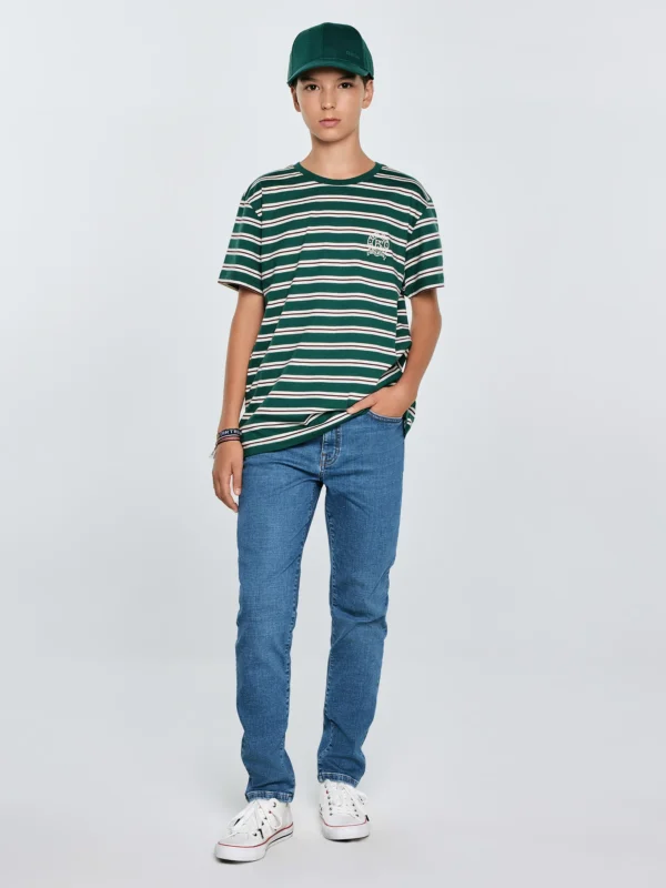 Jeansy chłopięce skinny niebieskie Eric 125