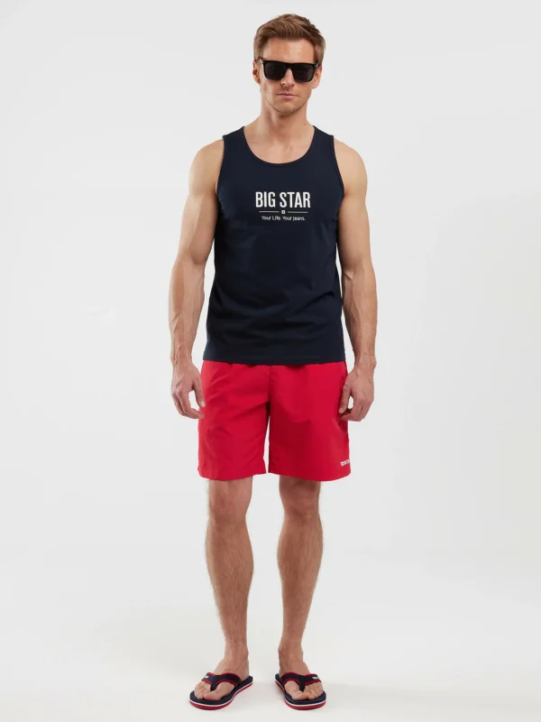 Koszulka męska bez rękawów granatowa Richard 403