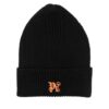 PALM ANGELS Czarna czapka Pa Monogram Beanie