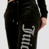 JUICY COUTURE Czarne damskie spodnie dresowe Layla Caviar Trackpant