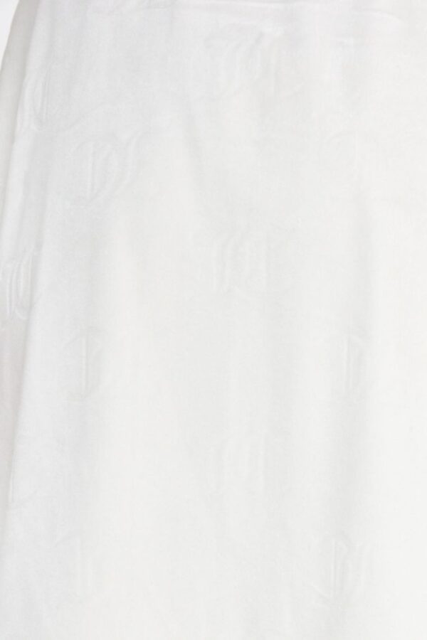 JUICY COUTURE Welurowy szlafrok damski w logo z kapturem