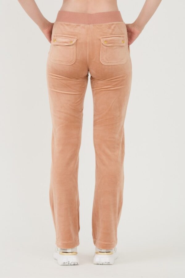 JUICY COUTURE Beżowe damskie spodnie dresowe Del Ray Gold Pocketed Pant