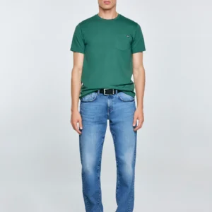 Koszulka męska z kieszonką zielona Carbon 304