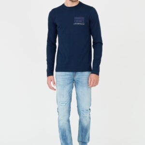 7 FOR ALL MANKIND Niebieskie męskie jeansy Slimmy Tapered