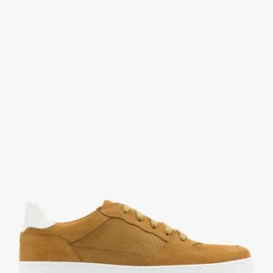 Beżowe półbuty z białą wstawką