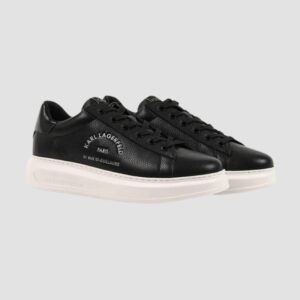 KARL LAGERFELD Czarne sneakersy męskie KAPRI Maison Karl Tumble