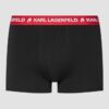 KARL LAGERFELD Zestaw czarnych bokserek 3PACKLogo Trunk Colorband