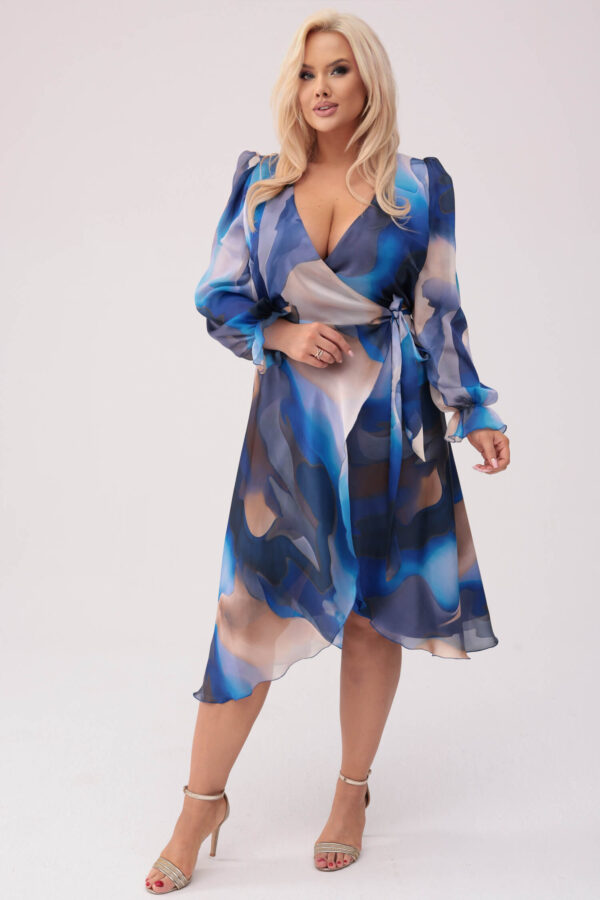 478bb8a8cdbbb4254acc1a6fe719a5795327e65b Elegancka sukienka Błękitne Marzenie PLUS SIZE XXL OVERSIZE WIOSNA