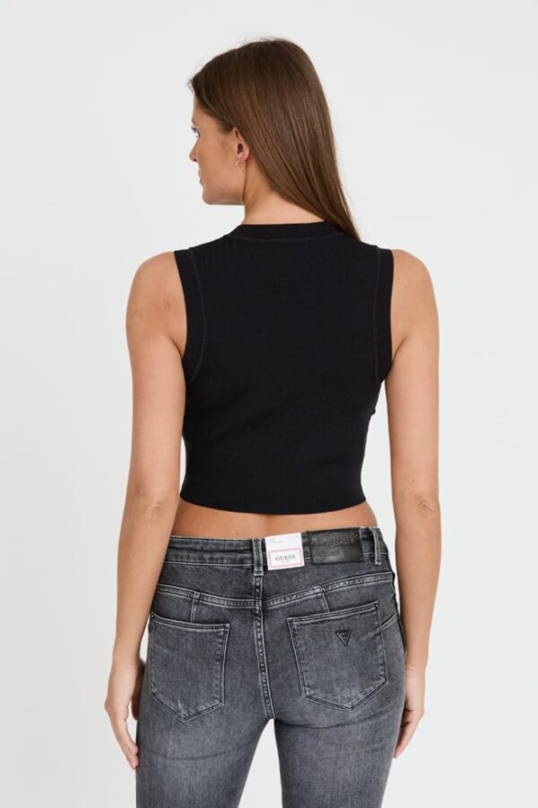 GUESS Czarny damski top Alexia Tank