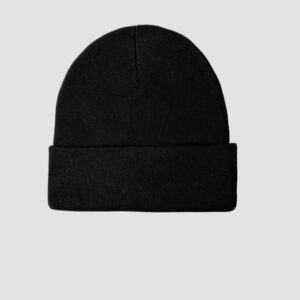 GUESS Czarna czapka Branded Beanie Washed