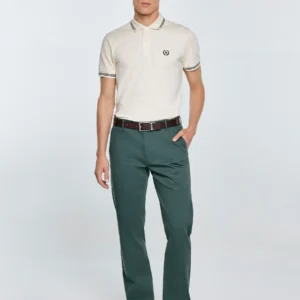 Spodnie męskie chinosy zielone Trevor 304