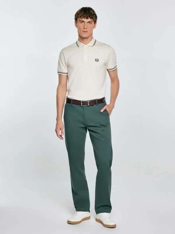 Spodnie męskie chinosy zielone Trevor 304