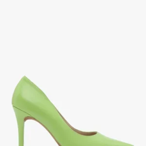 Zielone czółenka na wysokim obcasie