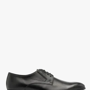 Czarny półbut męski z gumową wstawką w cholewce