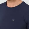 GUESS Granatowy męski t-shirt New Tech Str T