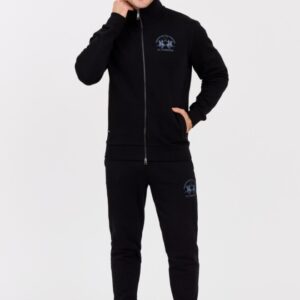 4d0181905adbc259aae7468bc20a6595d1f9363b LA MARTINA Czarna bluza męska ze stójką