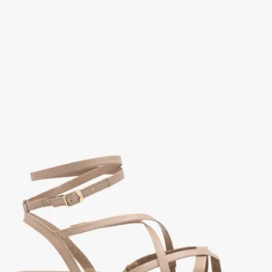 Beżowe sandały typu japonki