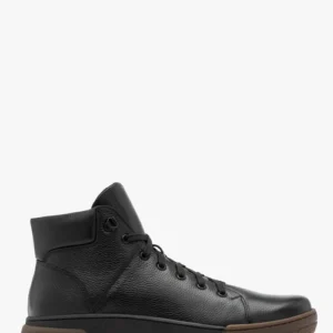 Czarne trzewiki męskie w sportowym stylu