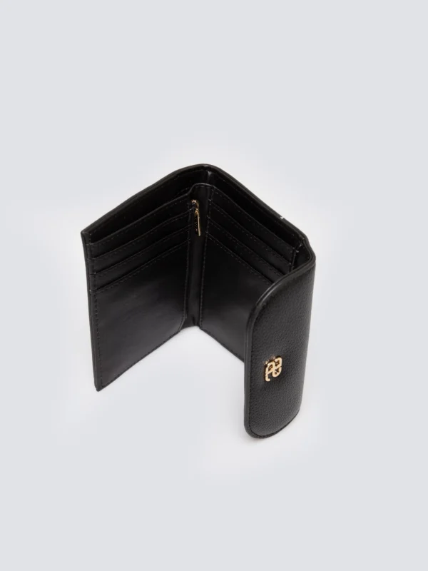 Portfel damski ze skóry ekologicznej czarny Caterin 906