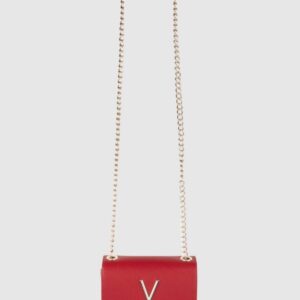 VALENTINO Mała czerwona kopertówka Divina Pochette