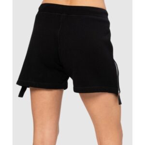 DSQUARED2 Czarne szorty damskie z zamkami