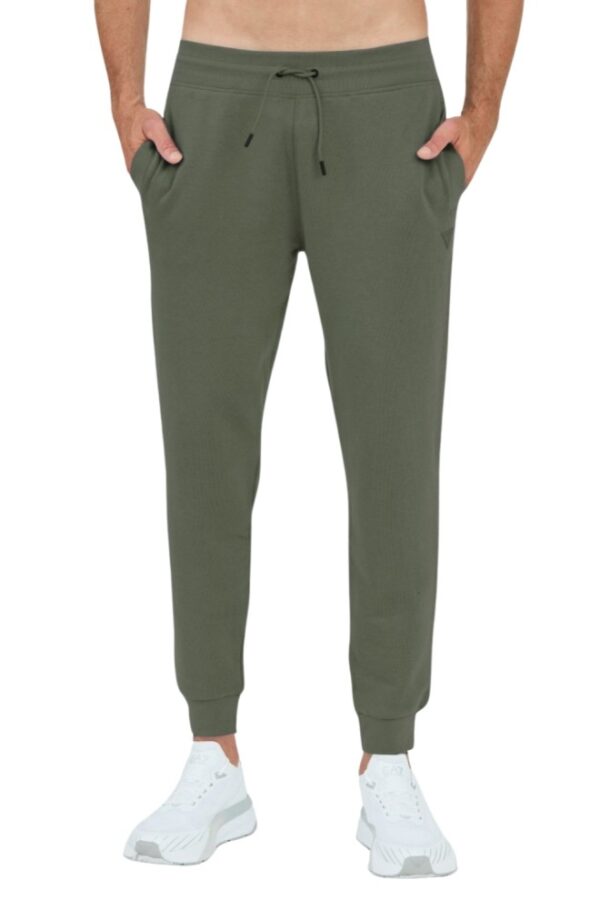 GUESS Zielone męskie spodnie dresowe Aldwin