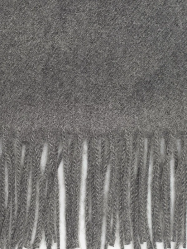 4f16b8632edc8d160271a17da86d6f8caeccbd44 Szal damski z frędzlami szary Herynias 902