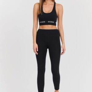 GUESS Damski czarny top Aline Eco Stretch Jersey