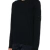 C.P. COMPANY Czarny męski cienki sweter Crew Neck