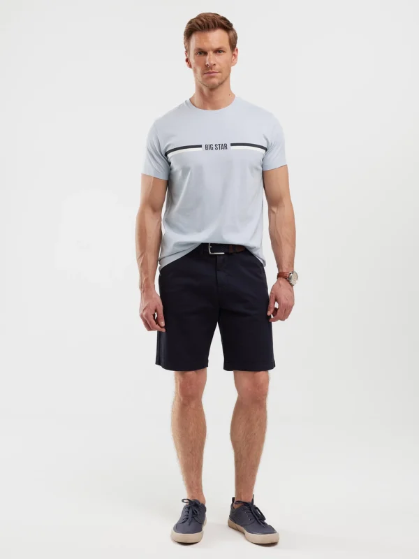 Koszulka męska z nadrukiem niebieska Lexor 400