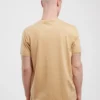 Koszulka męska z nadrukiem beżowa Millaner 805