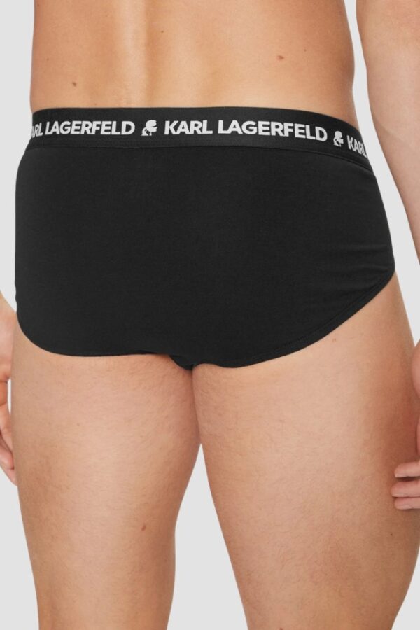 KARL LAGERFELD Czarne slipy męskie 3PACK