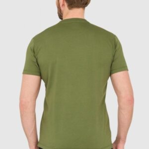 DSQUARED2 Zielony męski bawełniany t-shirt z małym logo