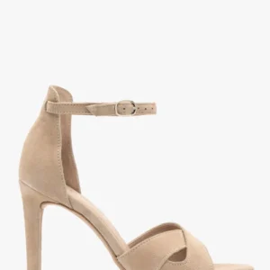 Beżowe sandały na wysokiej szpilce