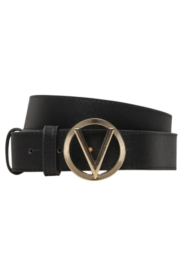 VALENTINO Czarny damski pasek Hampton