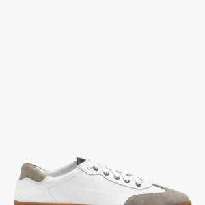 Białe półbuty męskie sznurowane