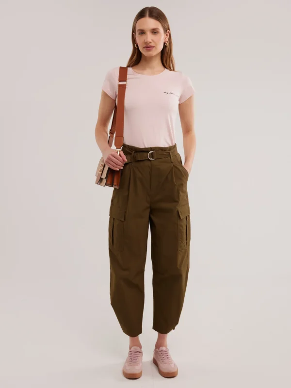 533be7c9f77d1919a537ee92aca1d364a8fd500e Koszulka damska z niewielkim logo różowa Irsera 600