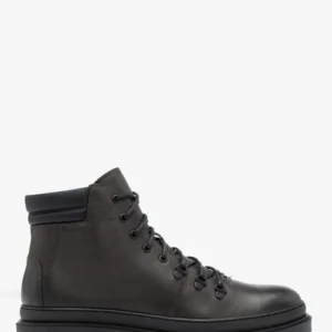 Ciemnobrązowe ocieplane trzewiki