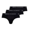 ARMANI EXCHANGE Czarne slipy 3PACK