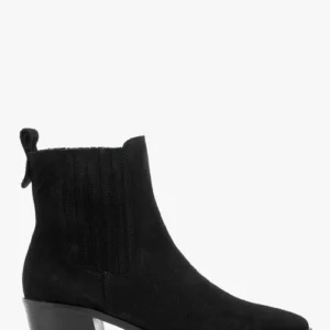 Welurowe sztyblety damskie na obcasie